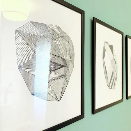 Moderne Mit Bodentiefer Dusche, Waschmaschine Und Kueche - 